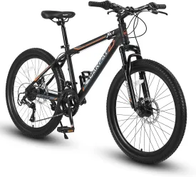 20 inch/ 24 inch/ 26 inch / 27.5/29 Inch Mountain Bike, 21 Speed Drive, Dual Disc Brakes, Hardtail MTB for Kids boy Girl Women Men Adult Multi Color Free Return