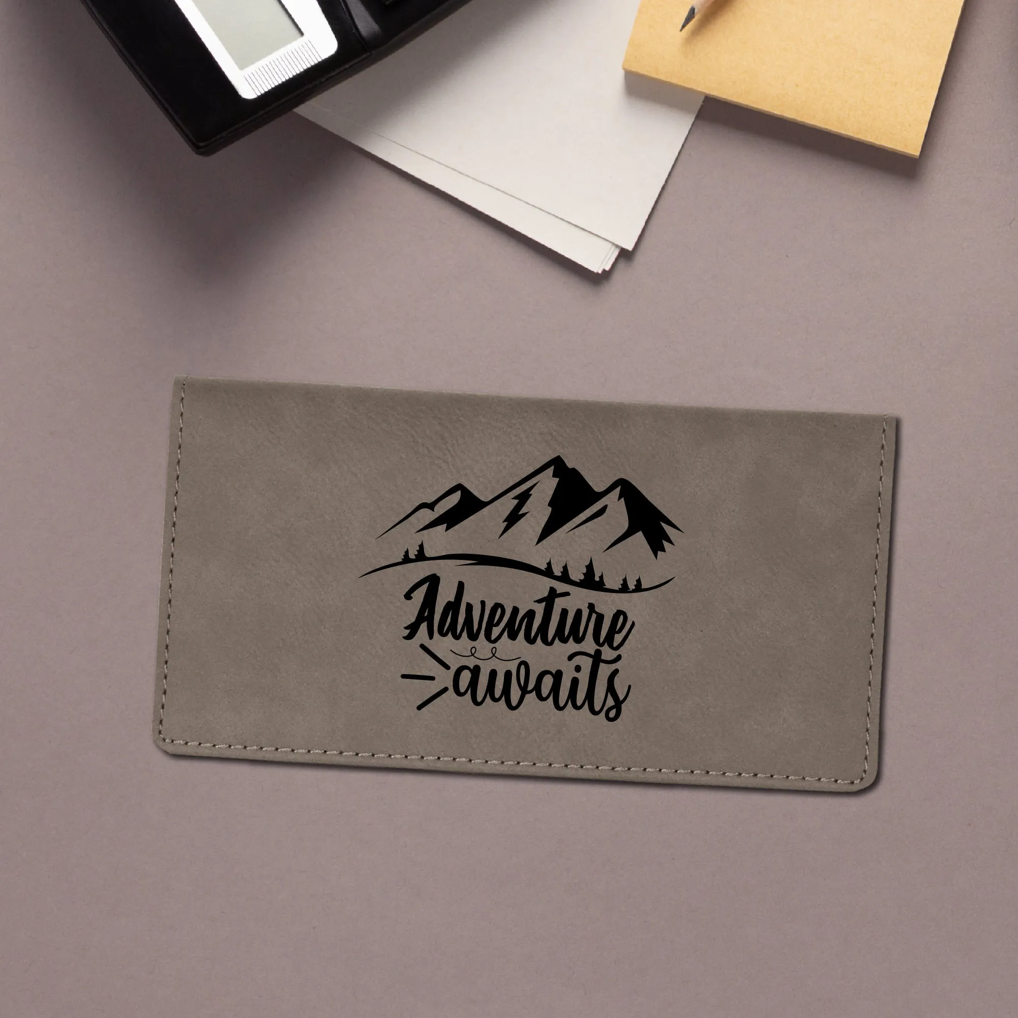 Adventure Awaits Checkbook Cover