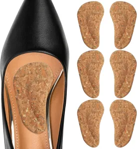 Arch Support Inserts for Flat Feet, 3 Pair Slicone Arch Support Insoles for Plantar Fasciitis for Women Men, Adhesive Arch Pad for Relieve Pressure and Feet Pain(0.47" Height)