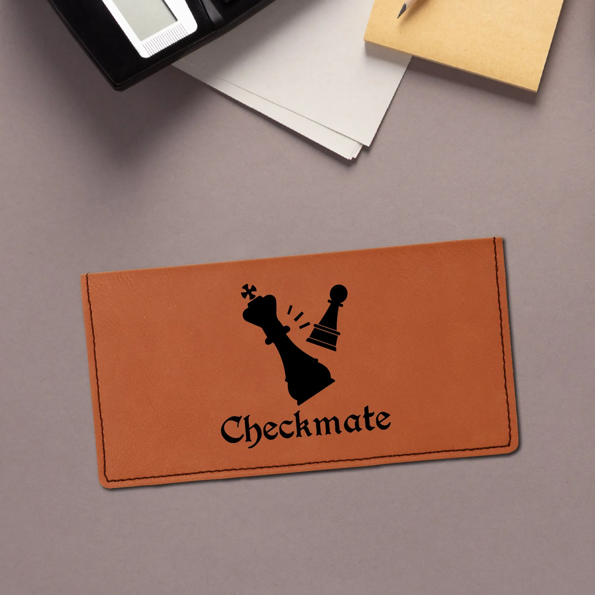 Checkmate Chess Checkbook Cover