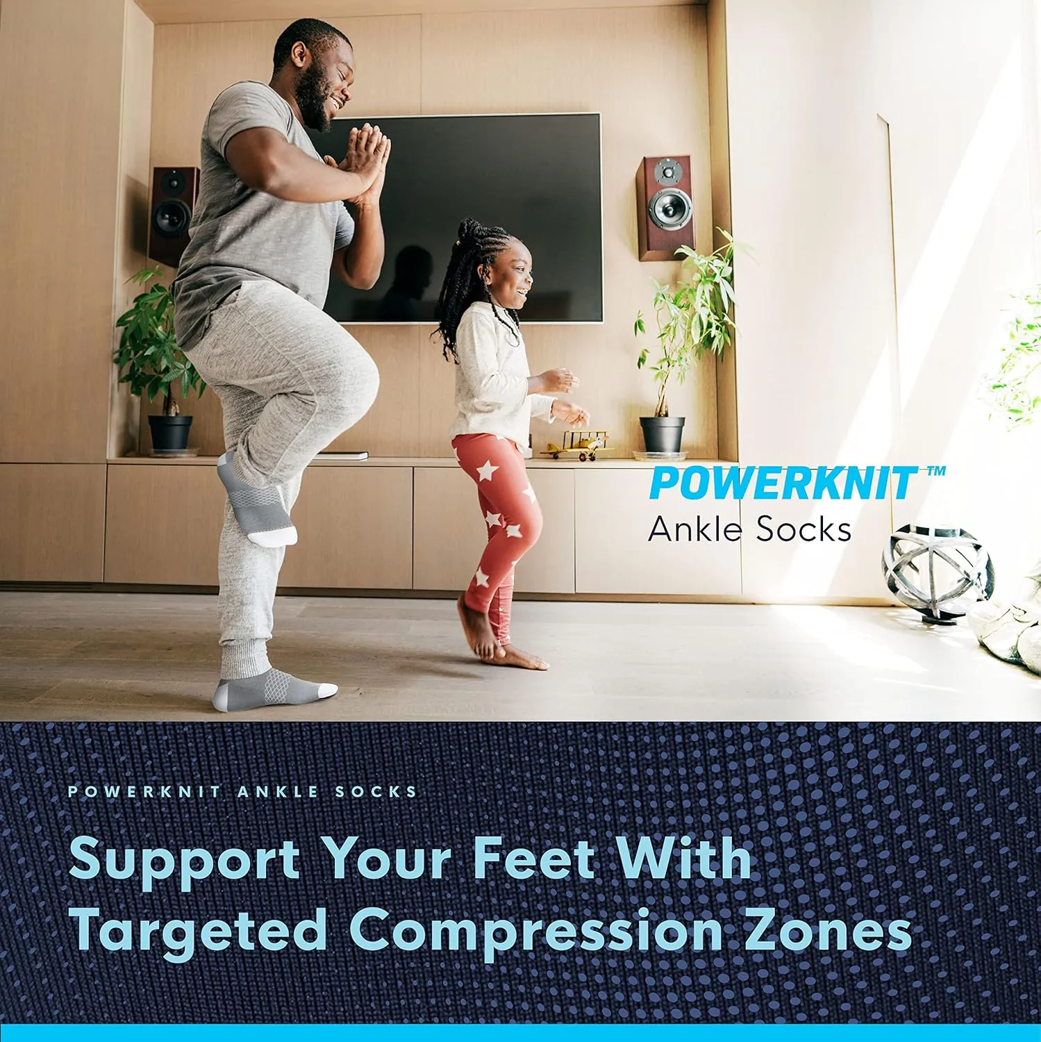 Copper Compression Socks for Women & Men | Powerknit Compression Socks For Running, Cycling & Pain Relief