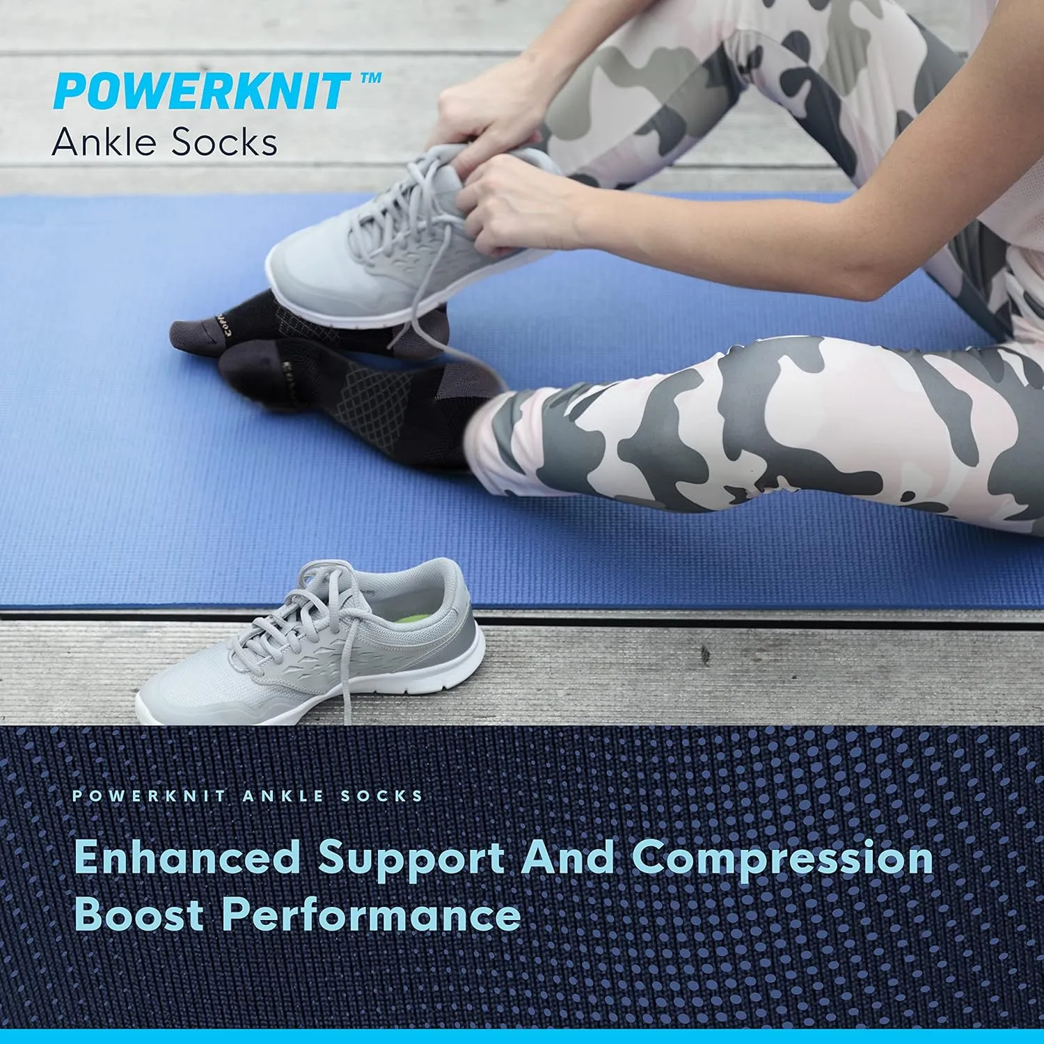 Copper Compression Socks for Women & Men | Powerknit Compression Socks For Running, Cycling & Pain Relief