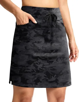 G Gradual Women's 18" Golf Skorts Skirts with 3 Pockets High Waisted Athletic Skorts for Women Stretchy Tennis Skirts