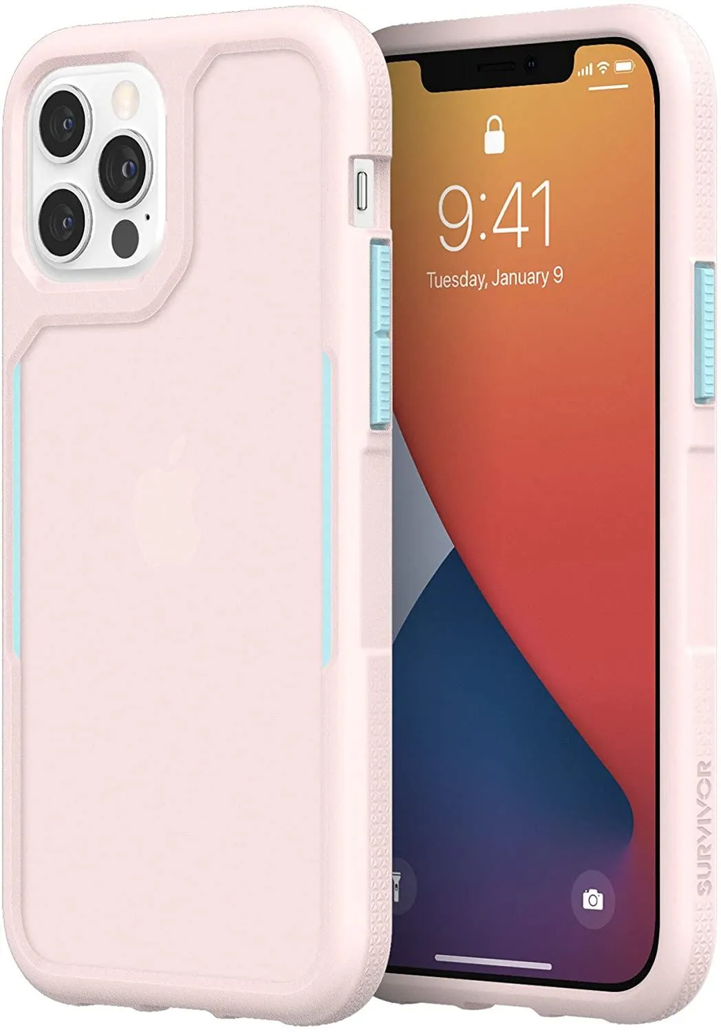 Griffin Survivor Endurance for iphone 12/12 Pro 6.1 Pink - GIP-056-PBL"