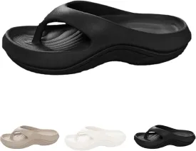 Hrtesus Pillow Slides for Women Pillow Flip Flops Arch Support Orthopedic Sandals Recovery, Lightweight, Cushioning, Shock-Absorbing