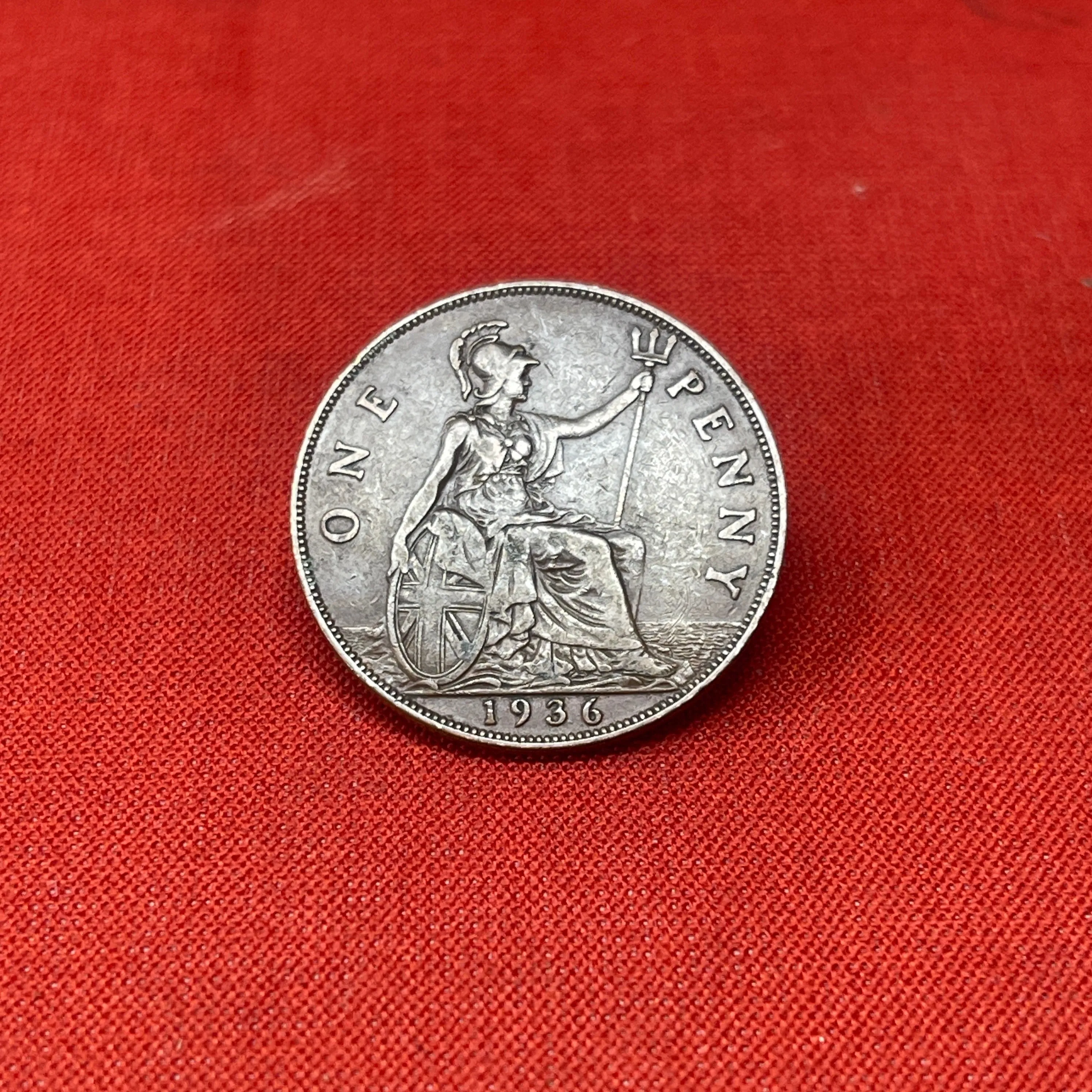 King George V One Penny Dated 1936