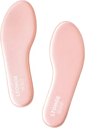 LTOHOE Memory Foam Insoles for Women, Replacement Shoe Inserts for Running Shoes, Hiking Shoes, Sneaker, Cushion Shoe Insoles Shock Absorbing for Foot Pain Relief, Comfort Inner Soles 8mm Pink US 7