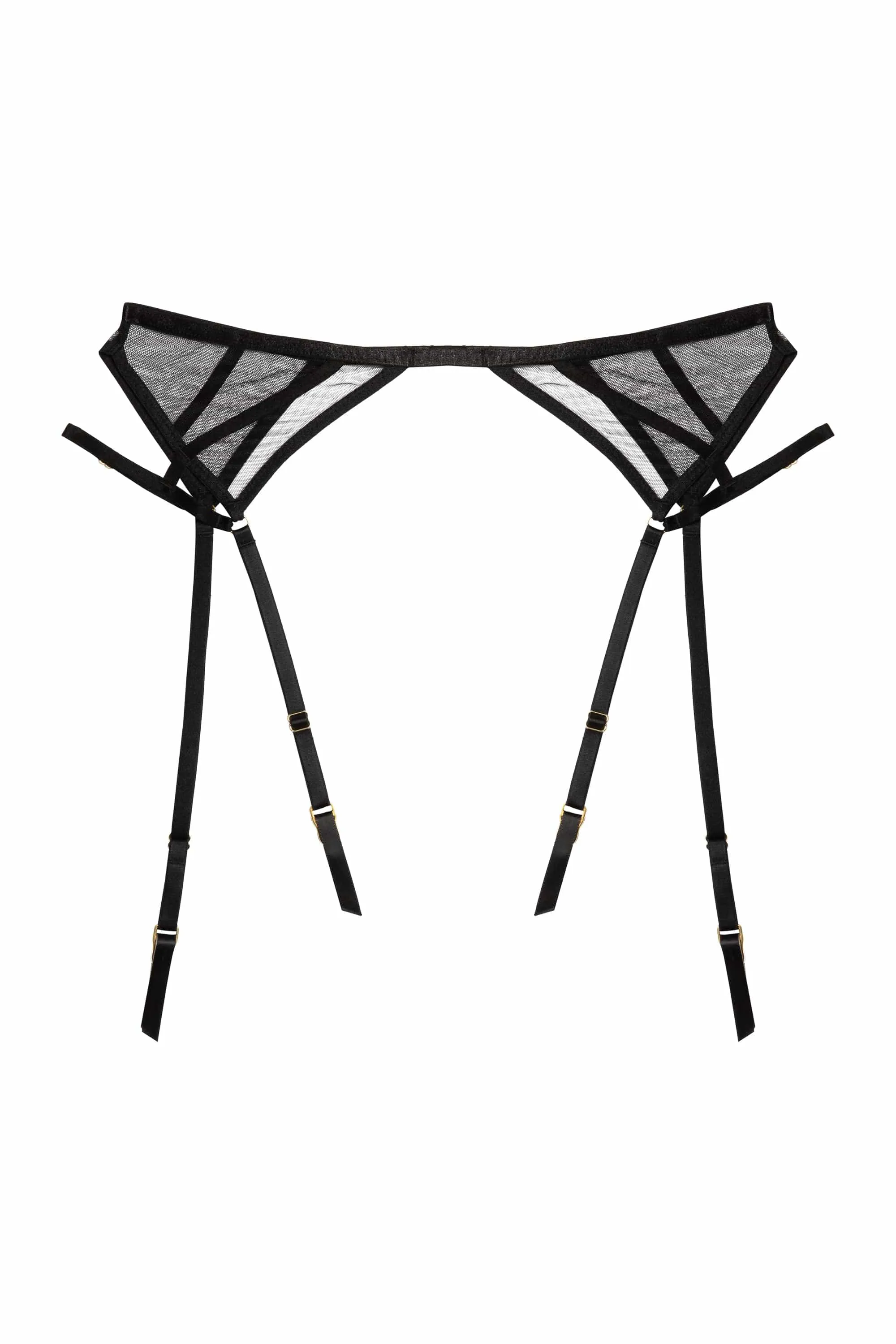 Penny Black Multi Strap Cut Out Mesh Suspender