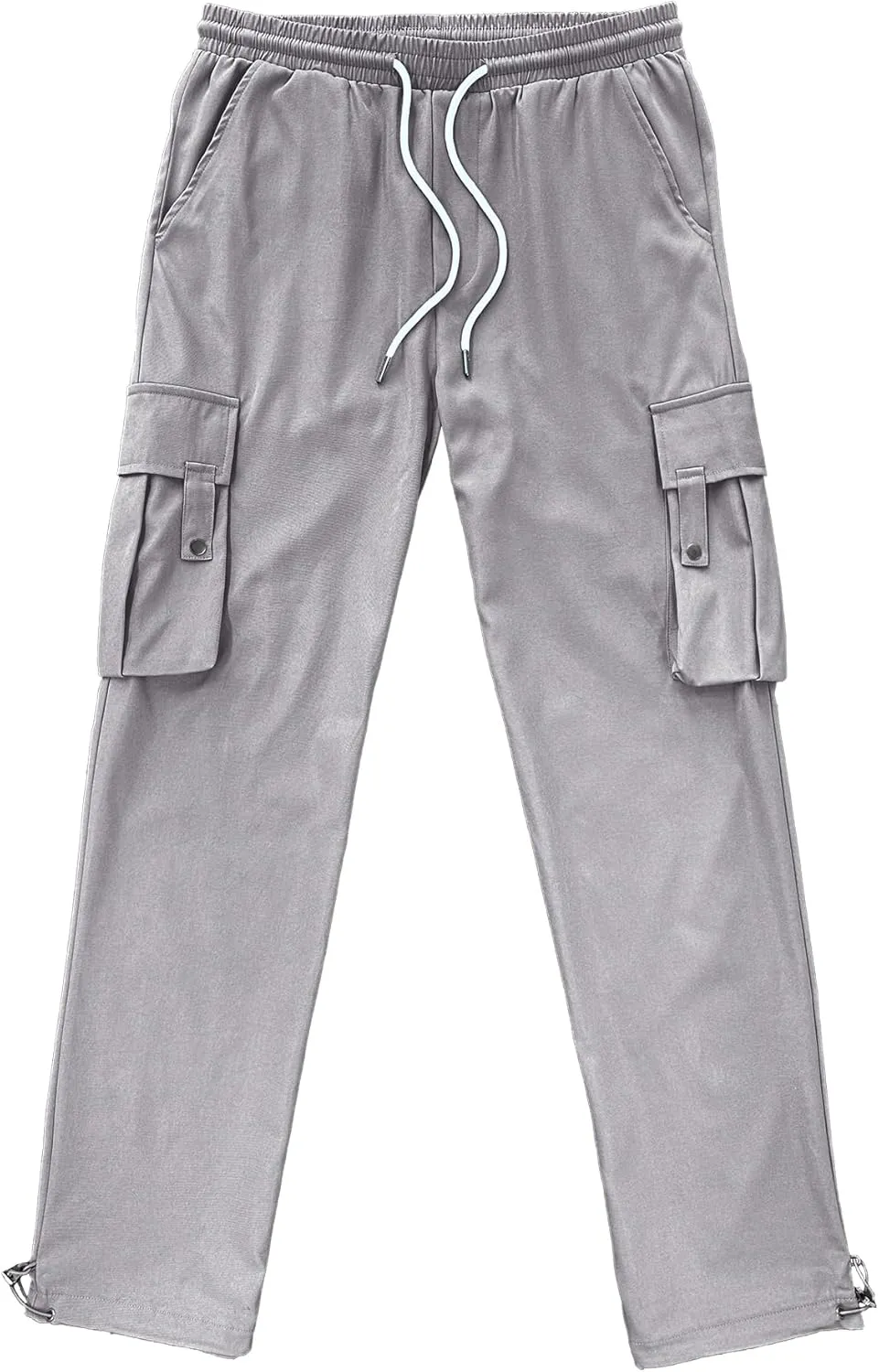 PLEPAN Men's Casual Cargo Pants Stretch Sweatpants Streetwear Trousers Hiking Drawstring Elastic Waist Workout Joggers