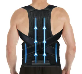 Posture Corrector for Men and Women,Adjustable Back Brace for Upper and Lower Back Pain Relief - Back Support Improve and Neck,Shoulder,Back Pain Relieve M(29"-33")