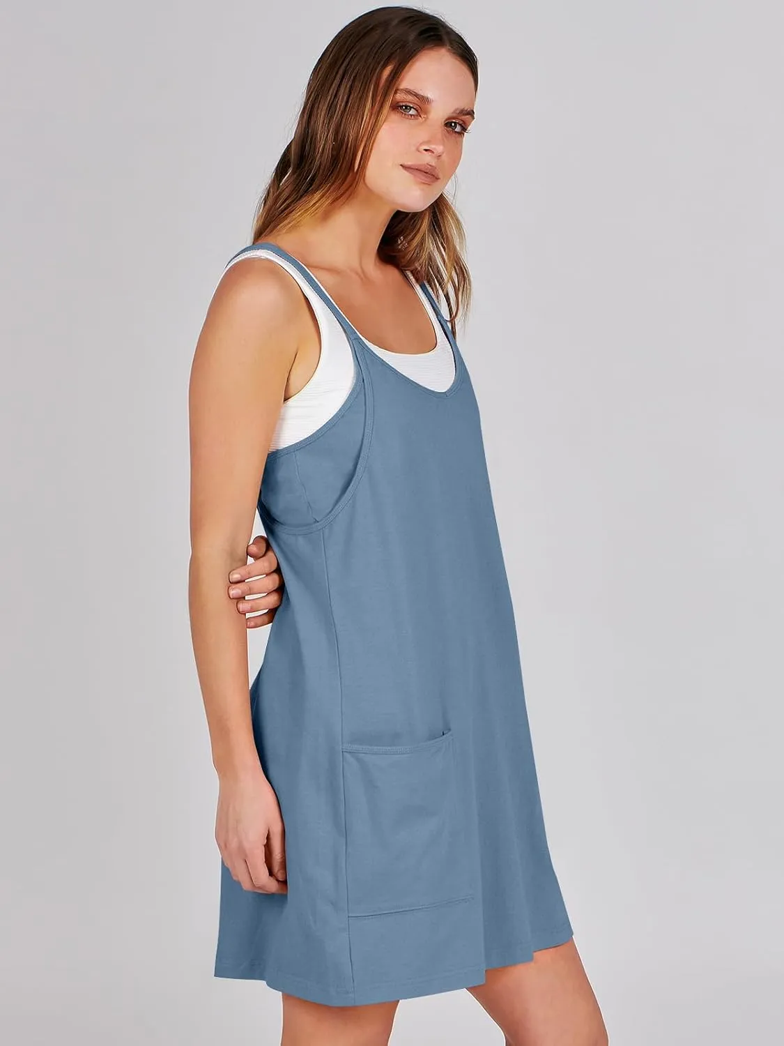 Prinbara Women Athletic Tennis Dress Summer Workout Sports Mini Romper Dress Built in Shapewear Shorts Sundress 2025 Outfits
