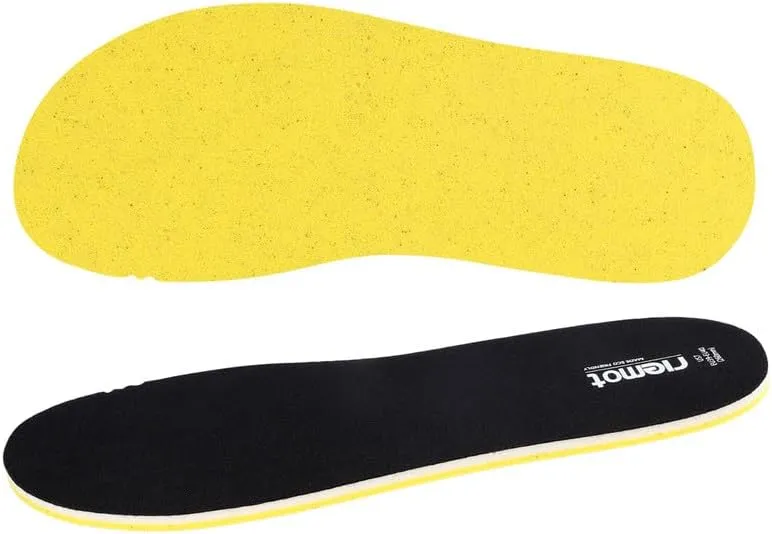 riemot 2 Pairs Memory Foam Insoles for Crocs Clogs Garden Shoes,Wide Thin Replacement Shoe Inserts for Nurse Shoes,Chef Shoes,Sole Inserts for Women/Men Black 8
